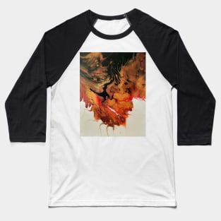 "Immersive" acrylic fluid art Baseball T-Shirt